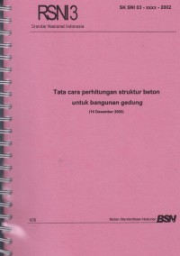 Image of TATA CARA PERHITUNGAN STRUKTUR BETON UNTUK BANGUNAN GEDUNG