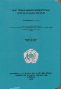 Image of Kerja Praktek Paket Perbaikan Badan Jalan Jatitujuh KM.cN 65+400 (Sasak Beureum)