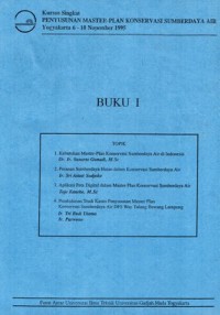 Image of KURSUS SINGKAT PENYUSUNAN MASTER-PLAN KONSERVASI SUMBERDAYA AIR