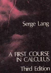 Image of a first course in calculus