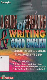 Image of a guide of speaking writing dan good english
