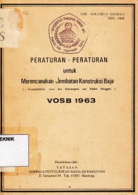 Image of peratturan-peraturan untuk merencanakan jembatan konstruksi baja